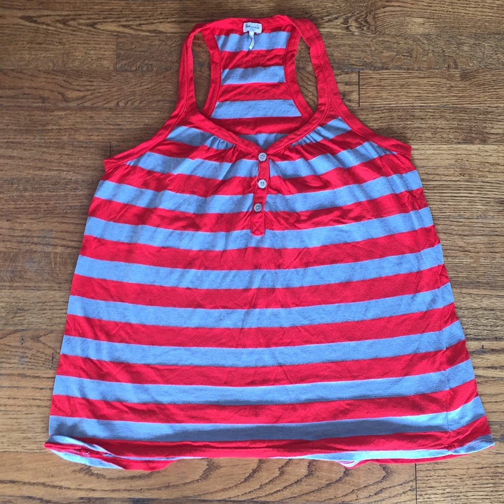 Red and blue striped Splendid tank